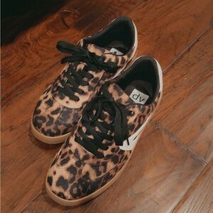 DV by Dolce Vita Leopard Print Sneakers with Black Accents